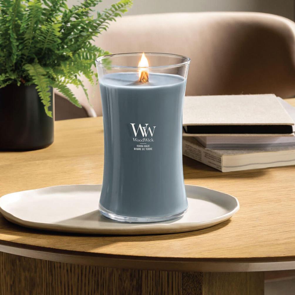 WoodWick Terra Haze Large Hourglass Candle Extra Image 2